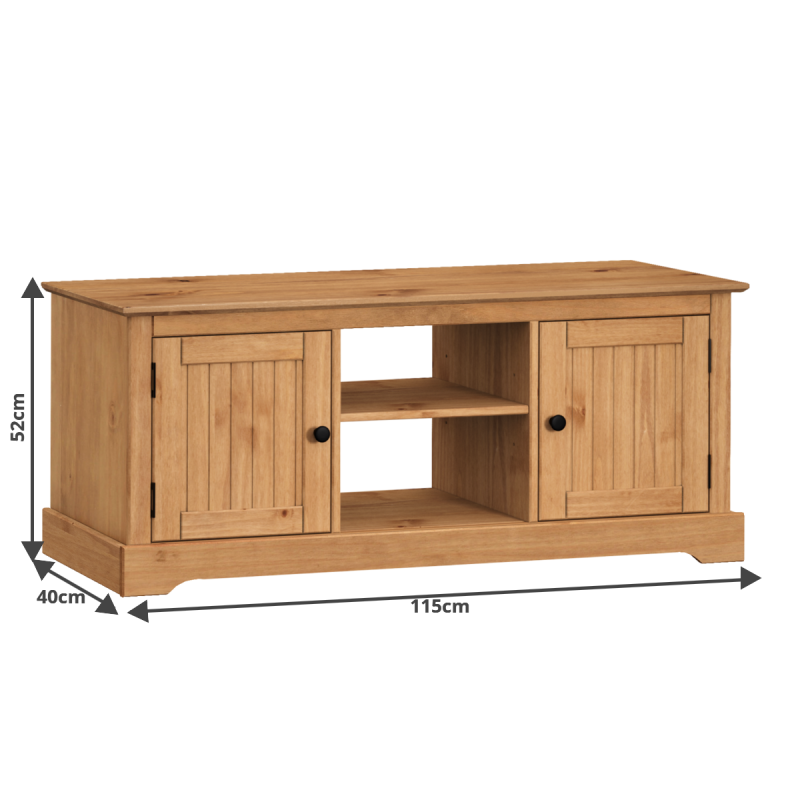 Country Antique 2 Door Media TV Unit